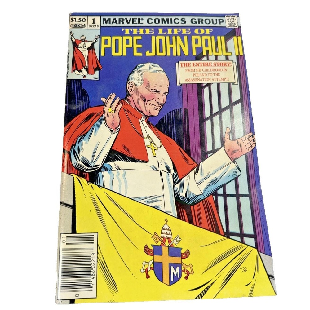 The Life of Pope John Paul II #1 Newsstand Variant (Marvel Comics January 1983)
